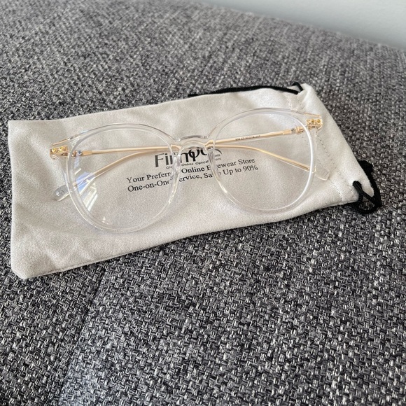 Classic round clear glasses with prescription - Picture 2 of 8